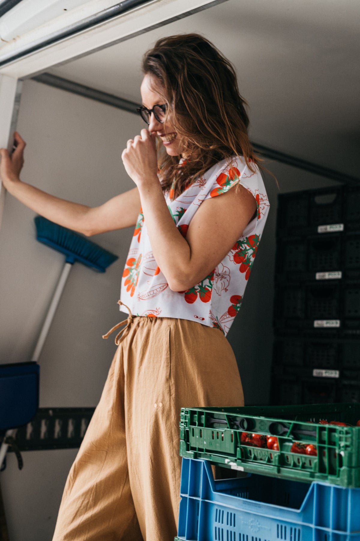 pomodoro dámsky crop top