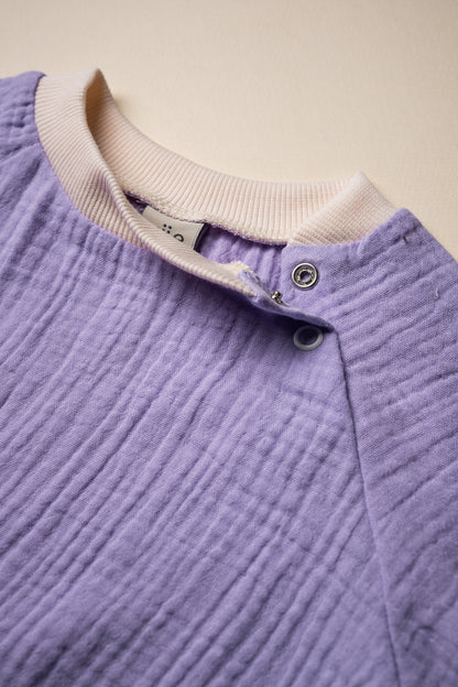 ríbezľový mušelíno detské oversize body