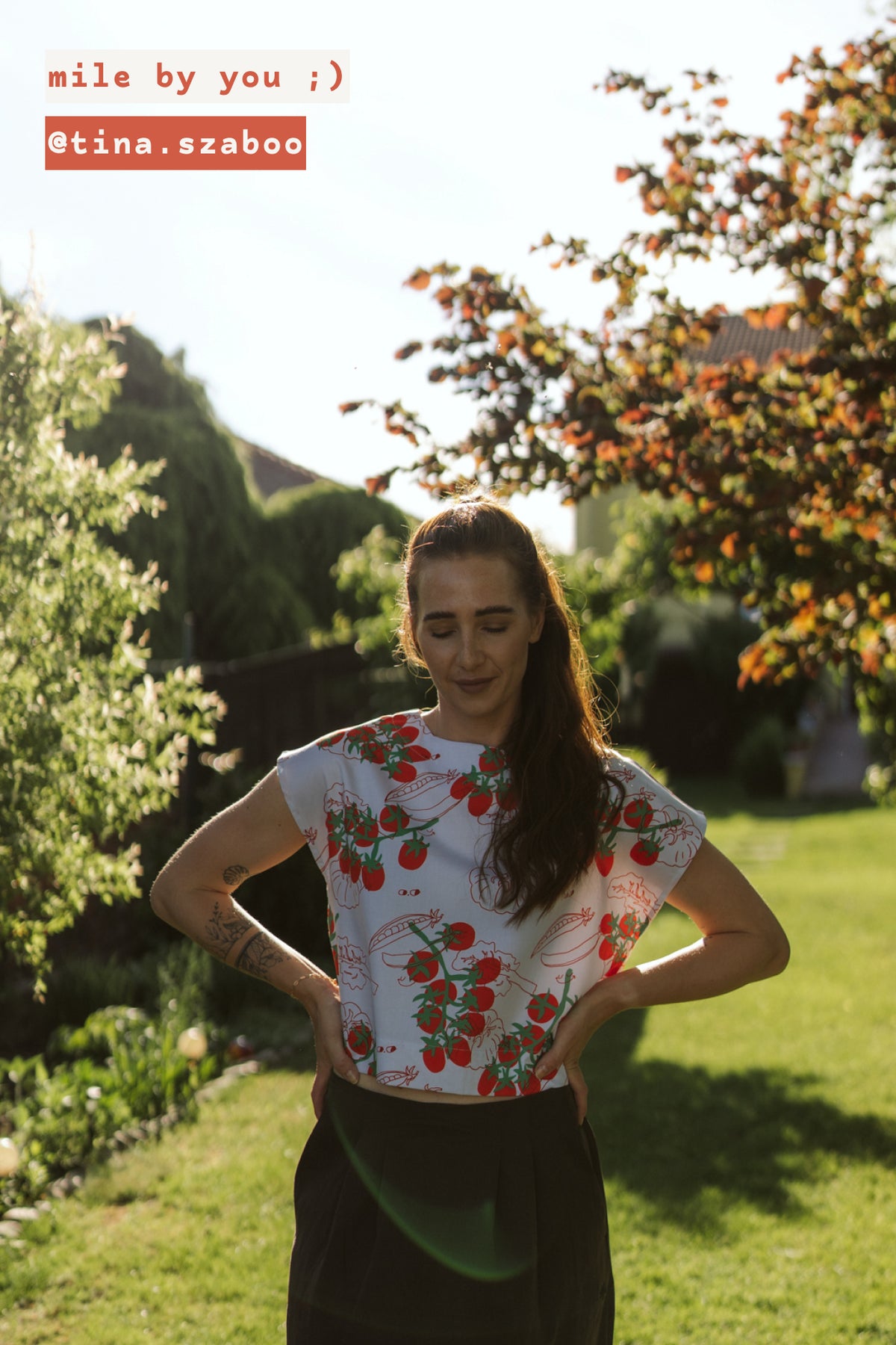 pomodoro dámsky crop top